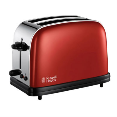 Russell Hobbs 2-Slice Colours Toaster – Red Russell Hobbs 2-Slice Colours Toaster – Red